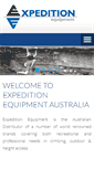 Mobile Screenshot of expeditionequipment.com.au